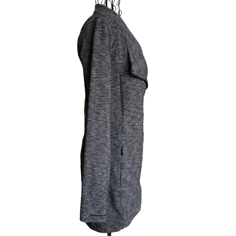 Athleta Intention Marled Gray Long Running Full Z… - image 3